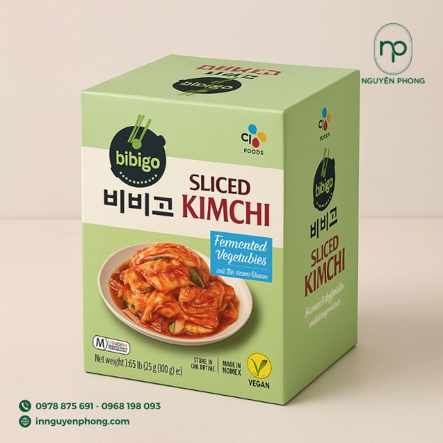 hộp giấy đựng kim chi